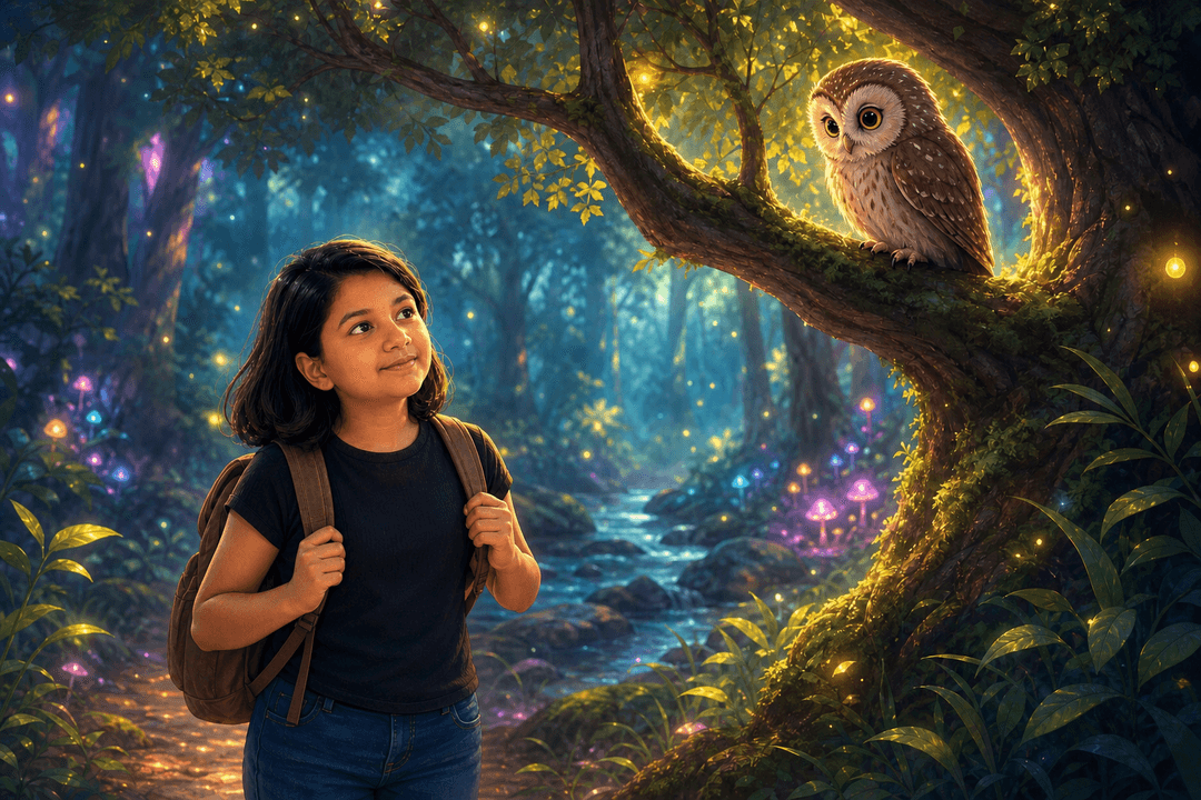 Soft illustrated scene for a tribute keepsake